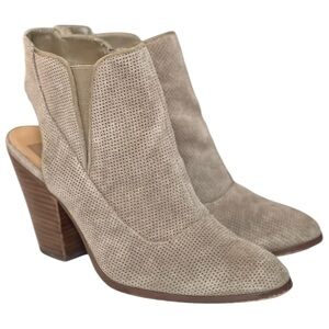 Dolce Vita Beige-Taupe Ankle Booties - 9